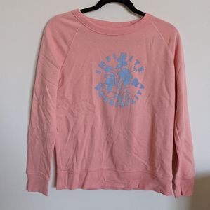 Old navy Pink graphic sweatshirt/crew neck